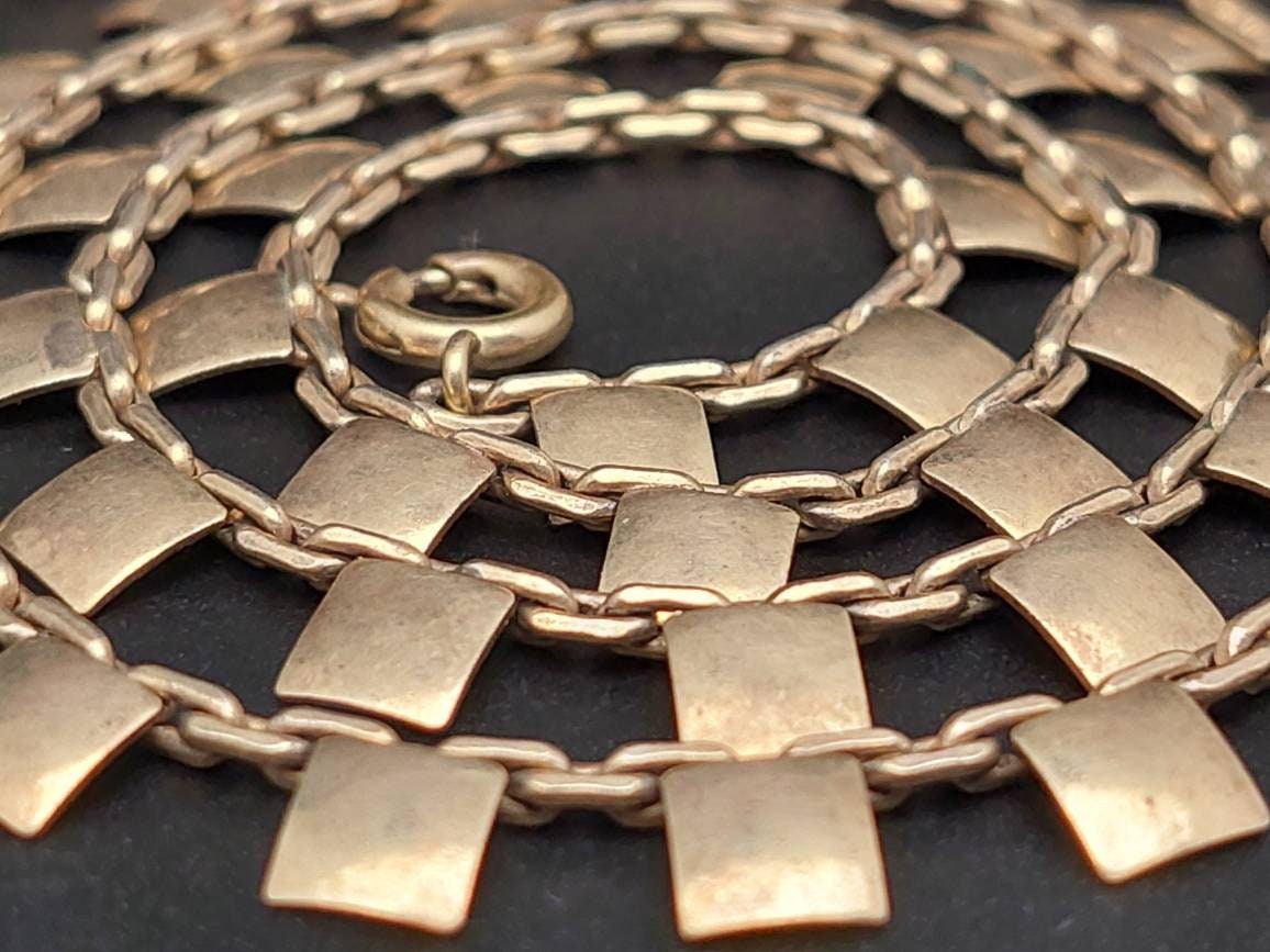 Antique Double Necklace Antique Costume Jewelry Goldplated Etsy