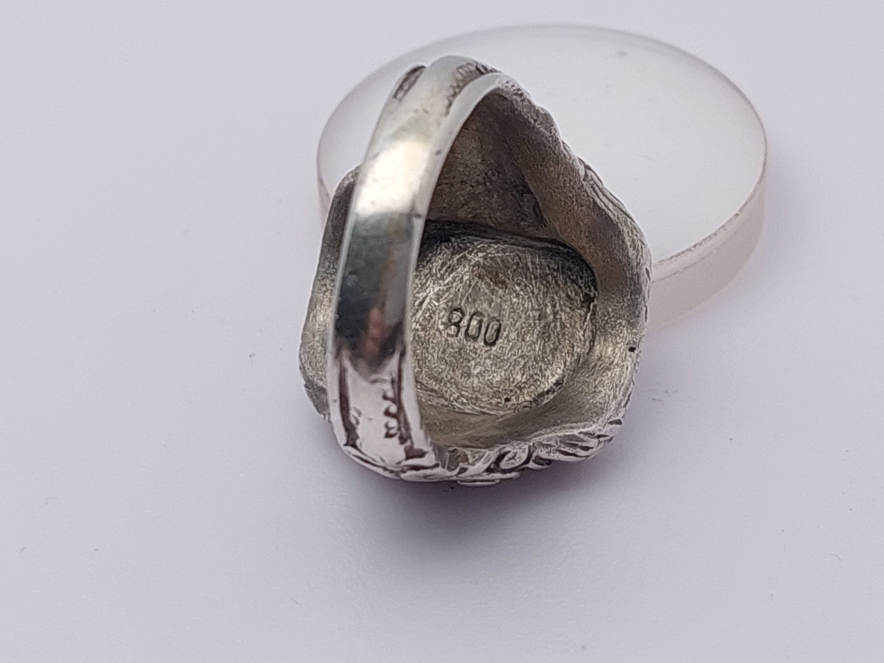 Size 19 59 Antique Men's Signet Ring Initials HM MH 800