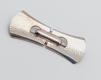 Antique 835 silver brooch Art Deco bow
