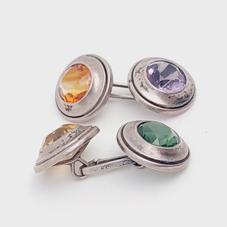 Antique Cufflinks RWP 835 Silver Art Deco Men's Jewelry Jewelry for Him ...