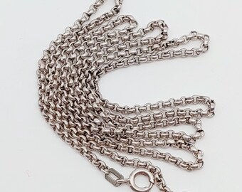 60 cm vintage silver chain 835 silver chain jewelry pea chain antique jewelry