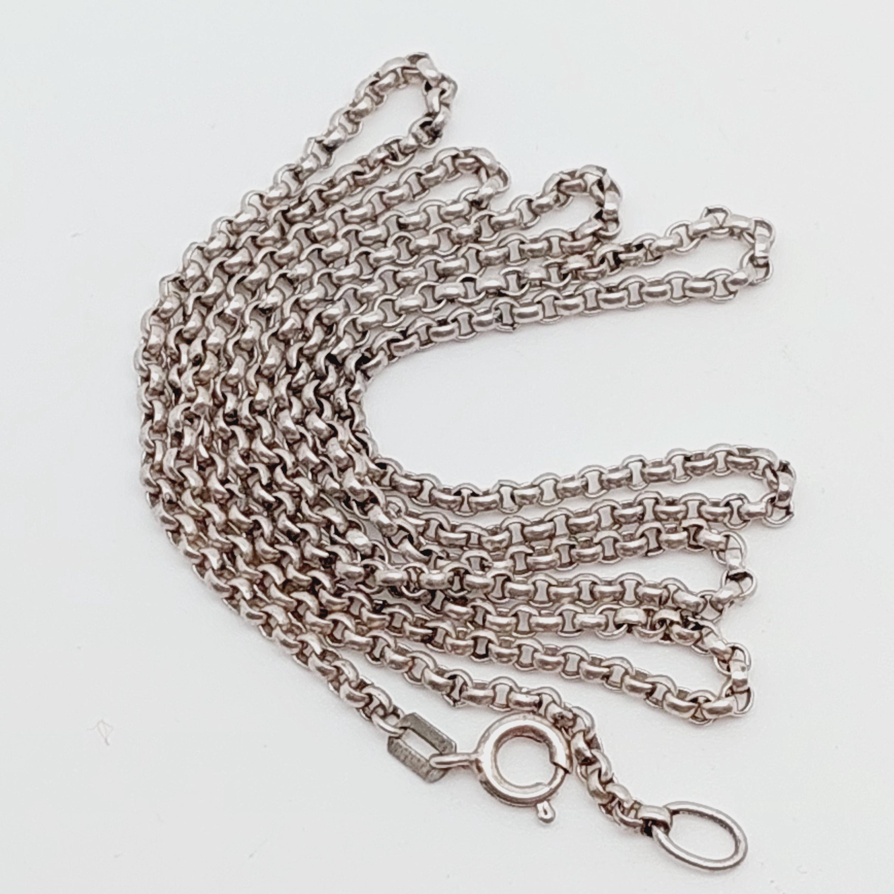 Bracelet Large En Argent 835 - Longueur ~16.5 Cm - Bijou Vintage