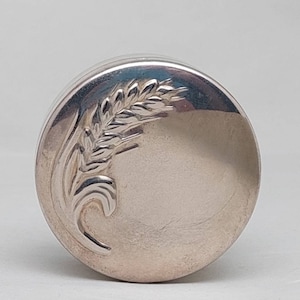 Nostalgic 800 silver tin pill box flower decor pill box tin for pills