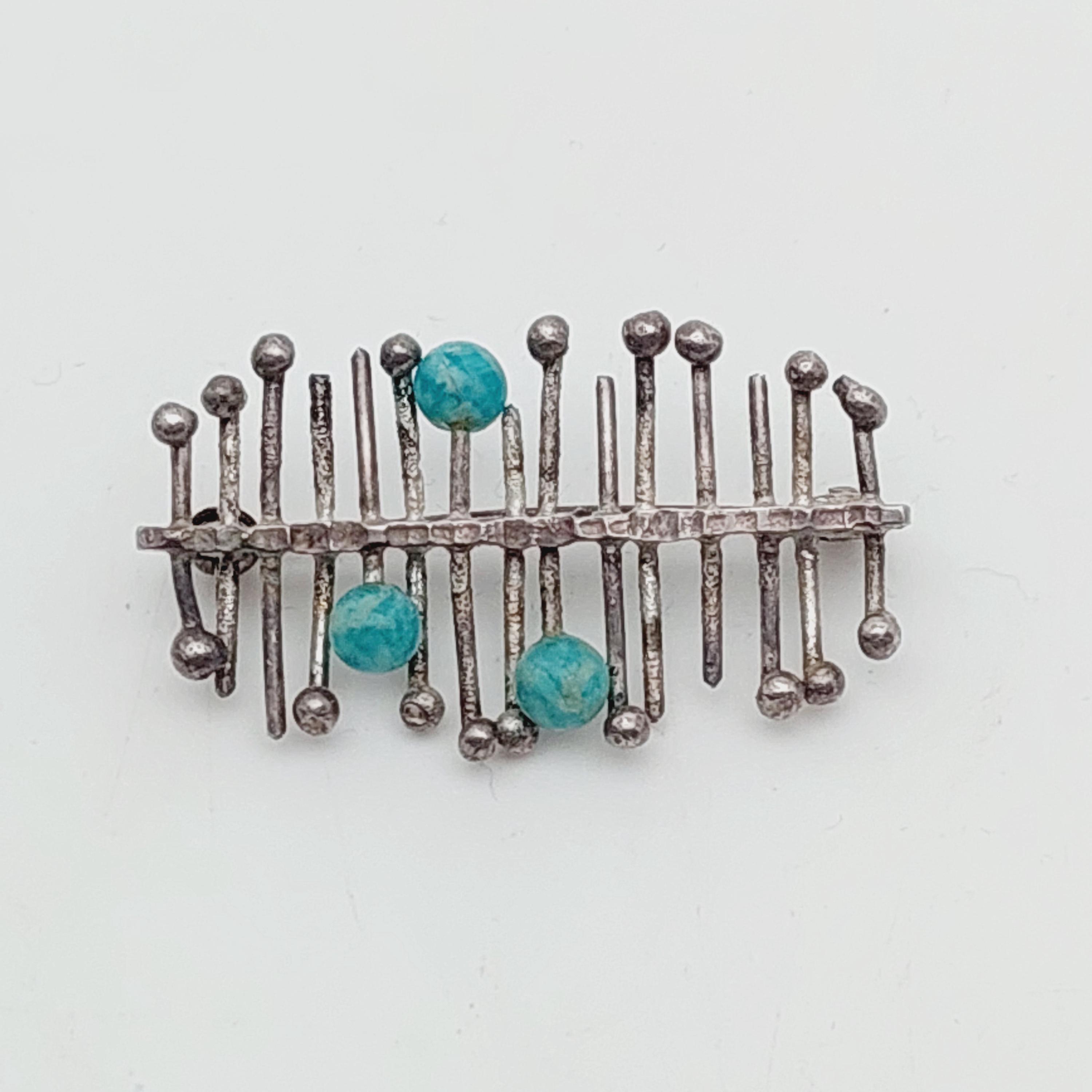 Silversmeden Rey Urban 18K・ピンブローチ(ペンダント) Rey Urban Jewelry - Etsy
