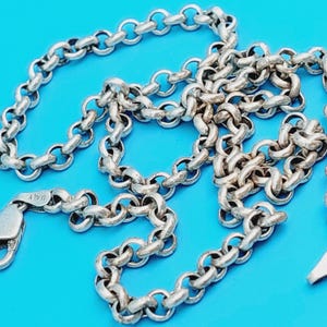 49 cm Antique Chain 925 Silver Jewelry Pea Chain Antique Jewelry #10 Traditional Jewelry