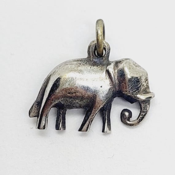 Schöner Silber Anhänger Charm Elefant Kettenanhänger Anhänger View 2