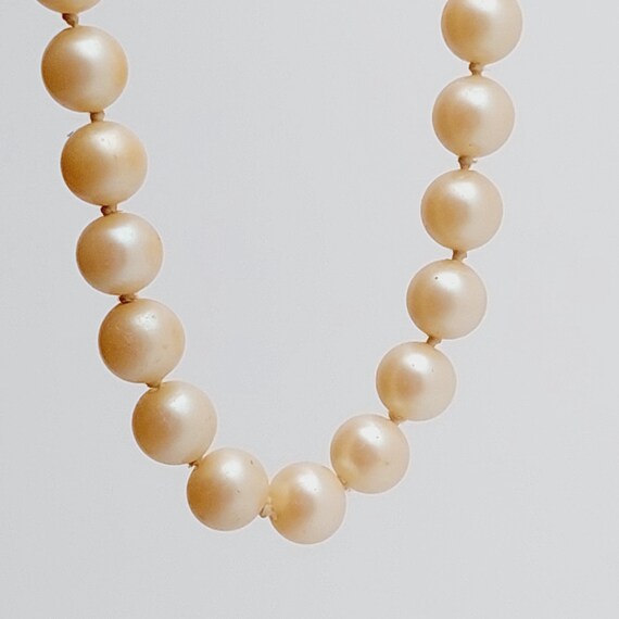 Vintage Knotted Pearl Necklace 80 Cm Vintage Chain Jewelry