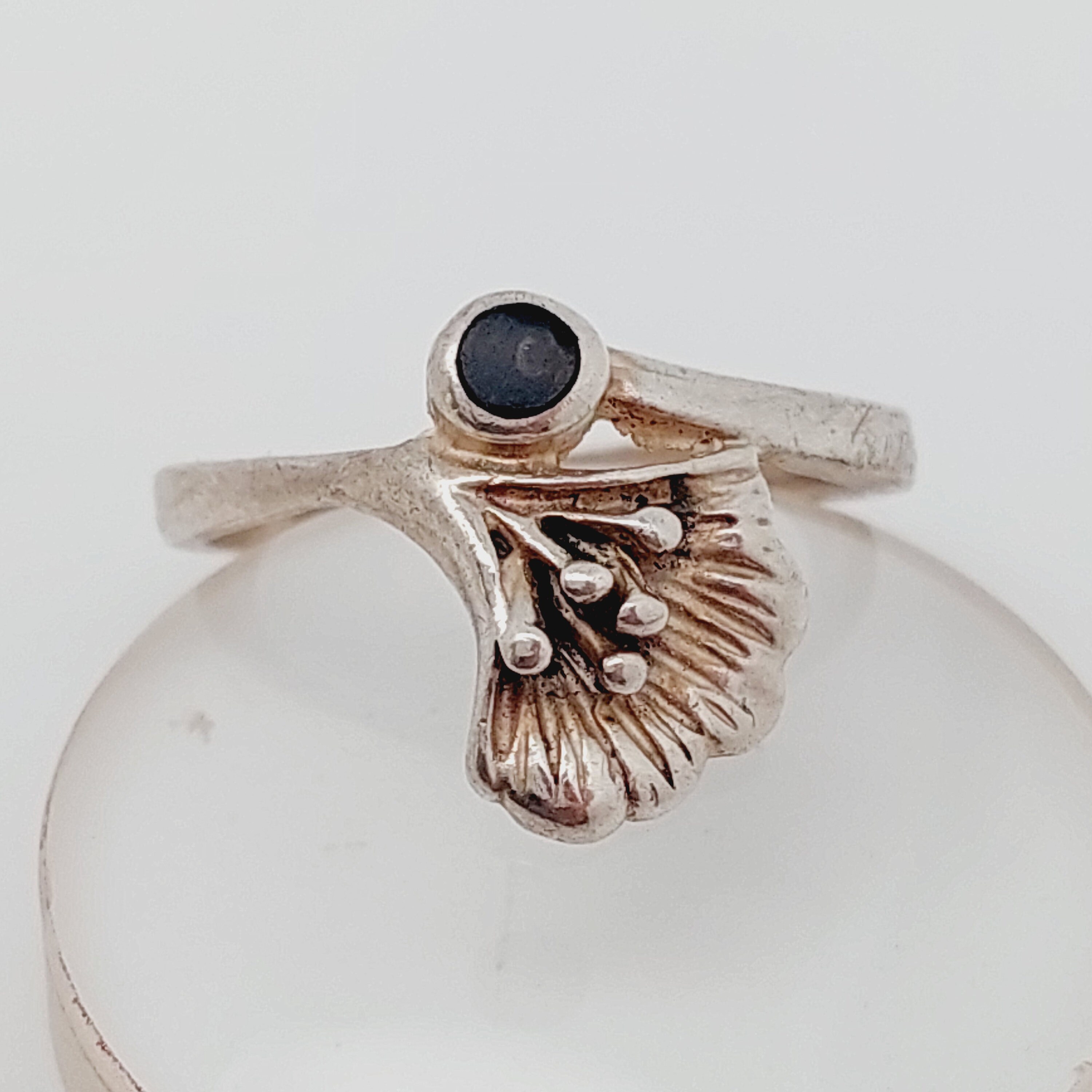 Size 14 Vintage 925 Silver Ring Filigree Jewelry Ring With Onyx Stone Ginkgo Art Nouveau Retro Style - Etsy Size 14 Vintage 925 Silver Ring Filigree Jewelry Ring With Onyx Stone Ginkgo Art Nouveau Retro Style - Etsy