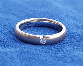 Size 16 nostalgic 925 silver ring zirconia with brilliant cut