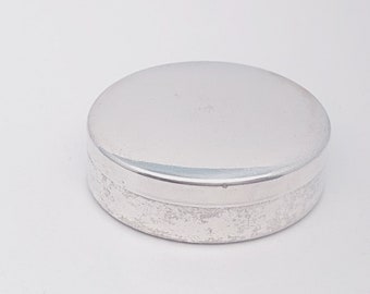 Vintage 800s silver pill box silver oval pill box box for pills #7