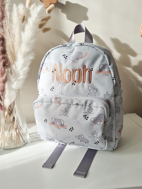 Personalised Koala Bears Toddler Backpack, Custom Name Nursery Bag – Luxury Toddler Gift for Boys & Girls, Waterproof Nursery Bag.