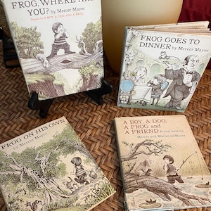 Mercer Mayer Books | First Editions | Hardcover with Dust Jackets | Boy and Frog Adventures