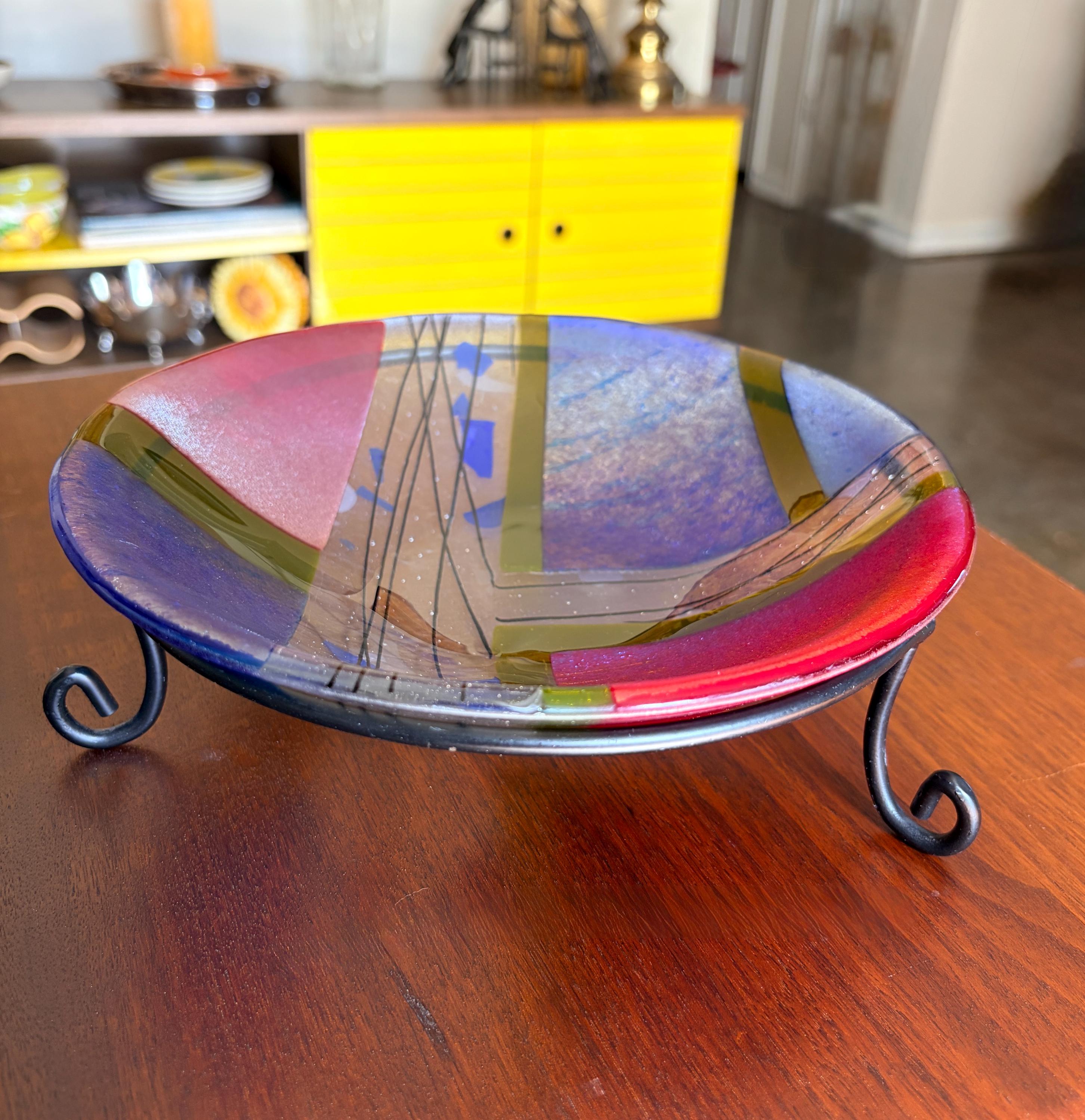 Vintage Art Glass Signed - Etsy