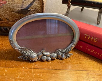 Art Nouveau Italian Pewter Etain Zinn Lady Tray by Achille Gamba