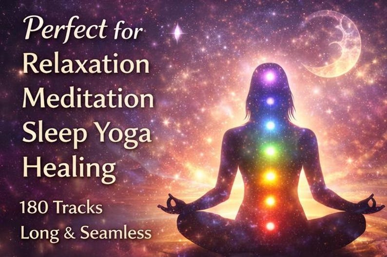 180 pistas de música de meditación sin regalías / Música relajante y curativa de larga duración para dormir, yoga, mindfulness y videos imagen 5