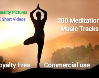 200 powerful royalty free, long, relaxing meditation music