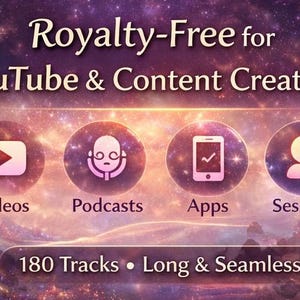 180 pistas de música de meditación sin regalías / Música relajante y curativa de larga duración para dormir, yoga, mindfulness y videos imagen 4