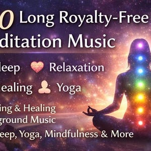 180 pistas de música de meditación sin regalías / Música relajante y curativa de larga duración para dormir, yoga, mindfulness y videos imagen 3