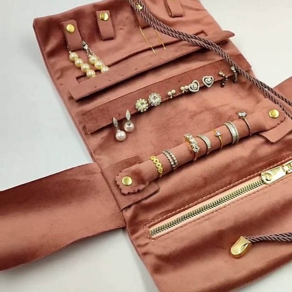 Jewelry Roll Bag Etsy