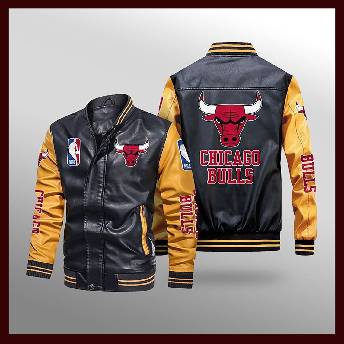 men chicago bulls bomber jacket