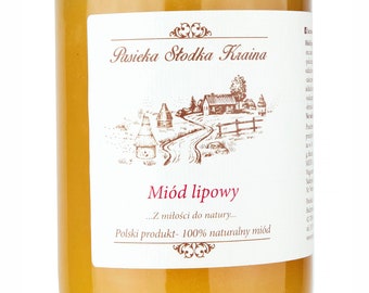 Linden honey Land Apiary 1 kg  Pure Raw Unprocessed GMO, sugar free Unpasteurized & Natural from single apiary