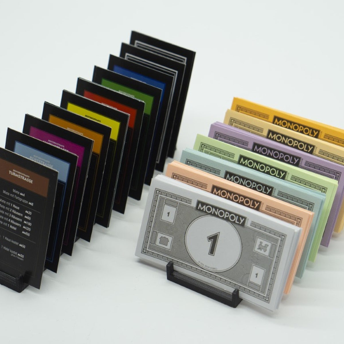 Card stand | Playing card stand | Monopoly replacement stand | Play money stand