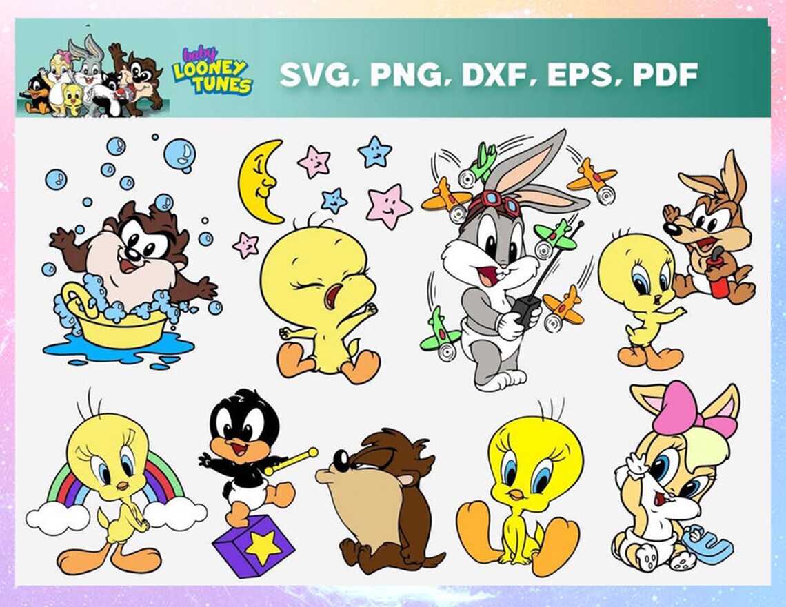 Baby Looney Tunes Svg Baby Looney Tunes Svg Bundle Baby Looney Tunes