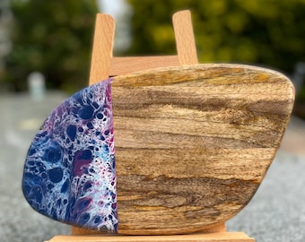 Extra Large, Large and Small Rustic Mango Wood Cheese & Charcuterie Board with Cosmic Resin | Unique One-of-a-Kind Timeless Gift