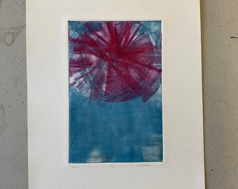 Ouch - Drypoint Intaglio Print