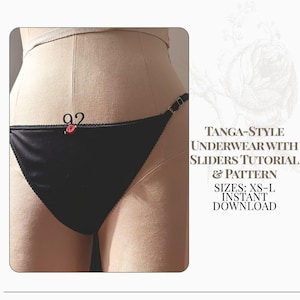 Tanga Underwear Sewing Pattern | Women's Lingerie DIY (XS-L) (PDF Pattern)