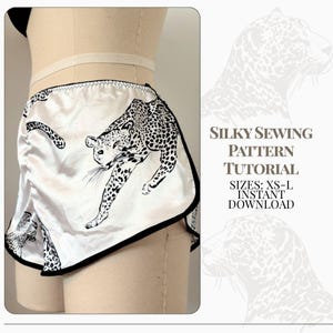Pyjamas Shorts Silky Sewing Pattern Tutorial|Beginner-Friendly Women Lingerie|DIY| Instant PDF Download (XS-L)|Easy-to-Follow Guide