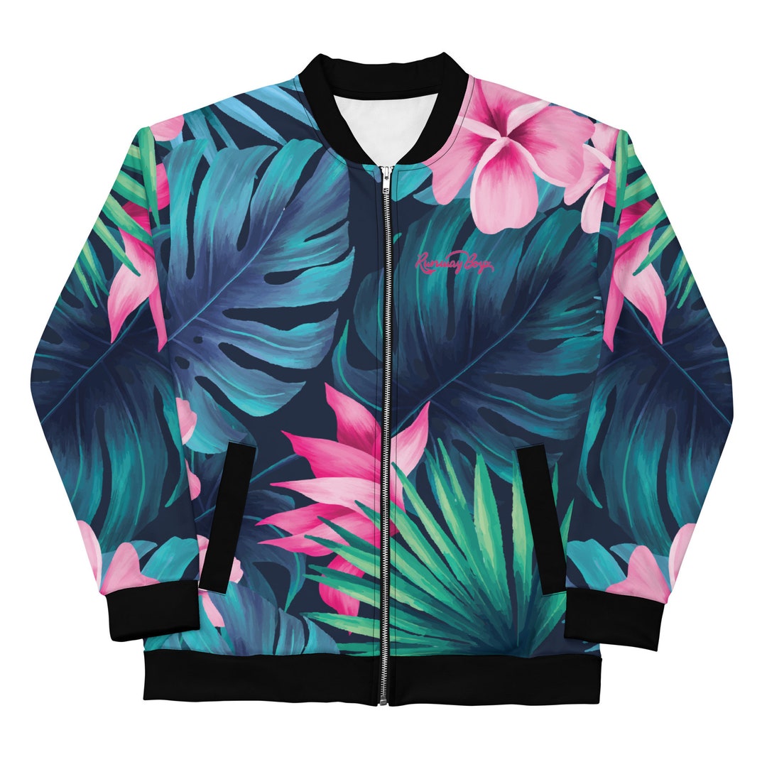 Tree Design Track Jacket Floral Print Track Jacket - Etsy