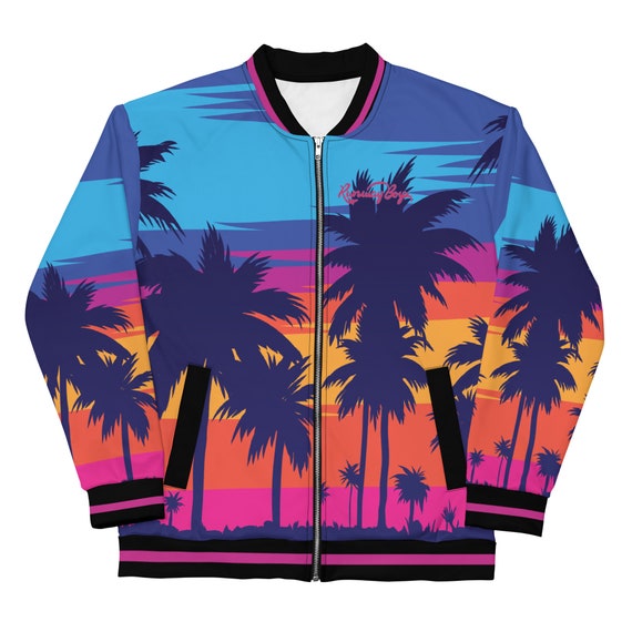 Palm Trees X Sunsets Track Jacket - Etsy