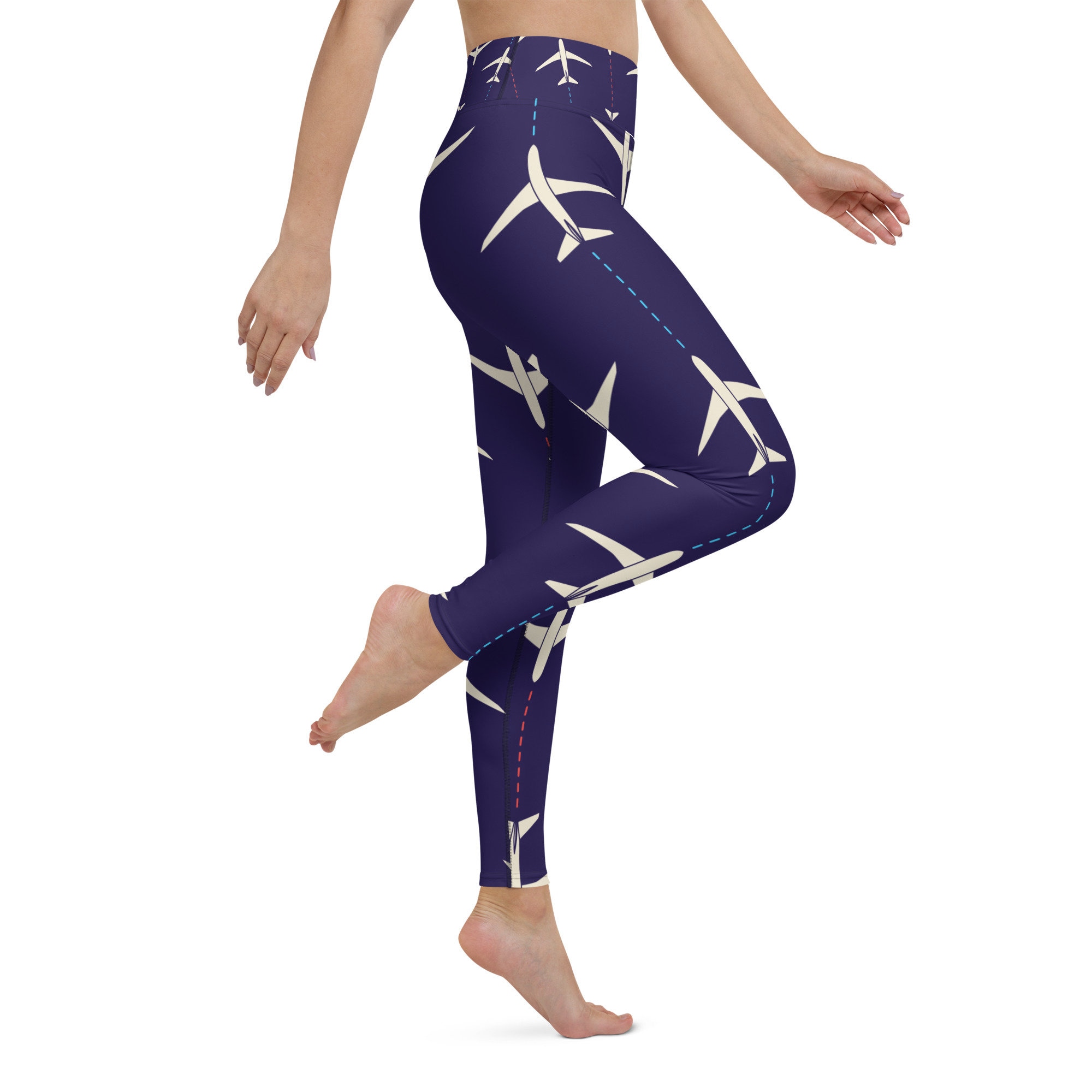 Stitches x Planes Yoga Leggings