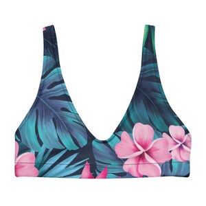 Floral Print Bikini Top
