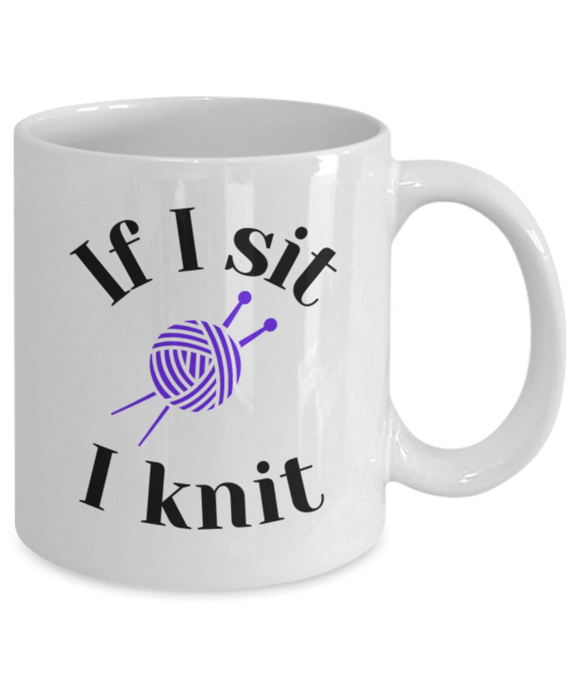 Funny knitting mugs knitter gift coffee mug knit lovers gift Etsy