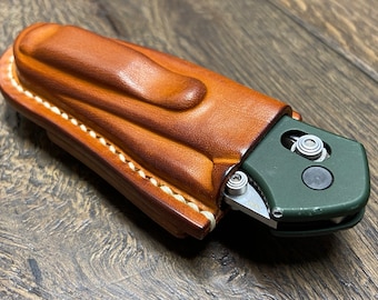 Funda de cuero horizontal para navaja plegable Benchmade 940 Osborne