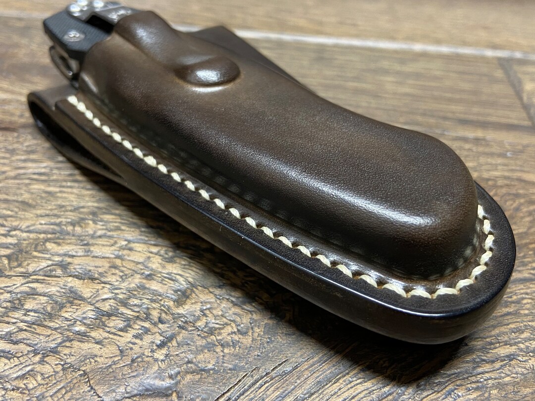 Vertical Leather Sheath for Spyderco Paramilitary 2 Folding Knife - Etsy