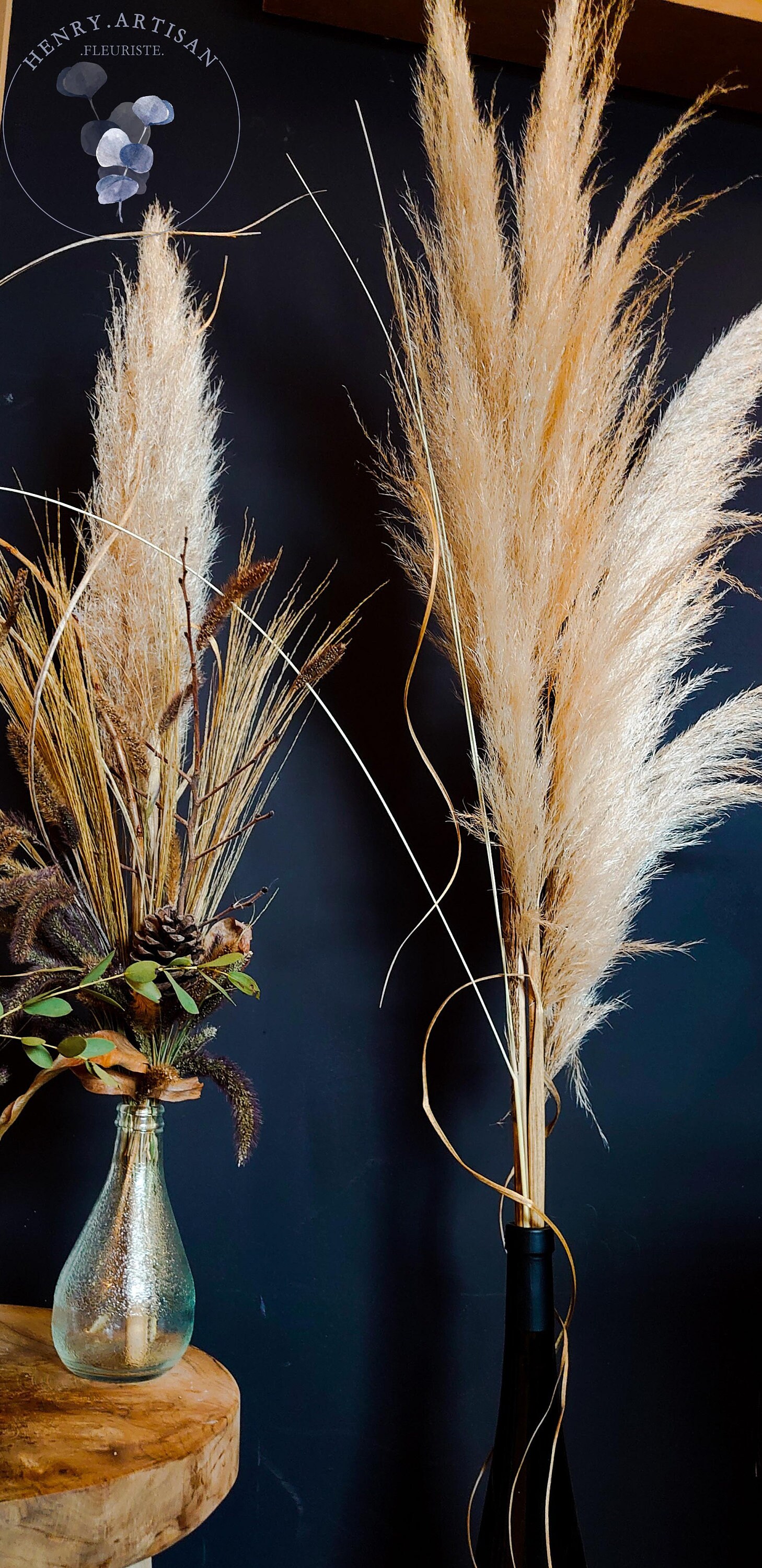 Dried pampa flowers 3PC 120/130cm Pampa flowers 100 natural Etsy