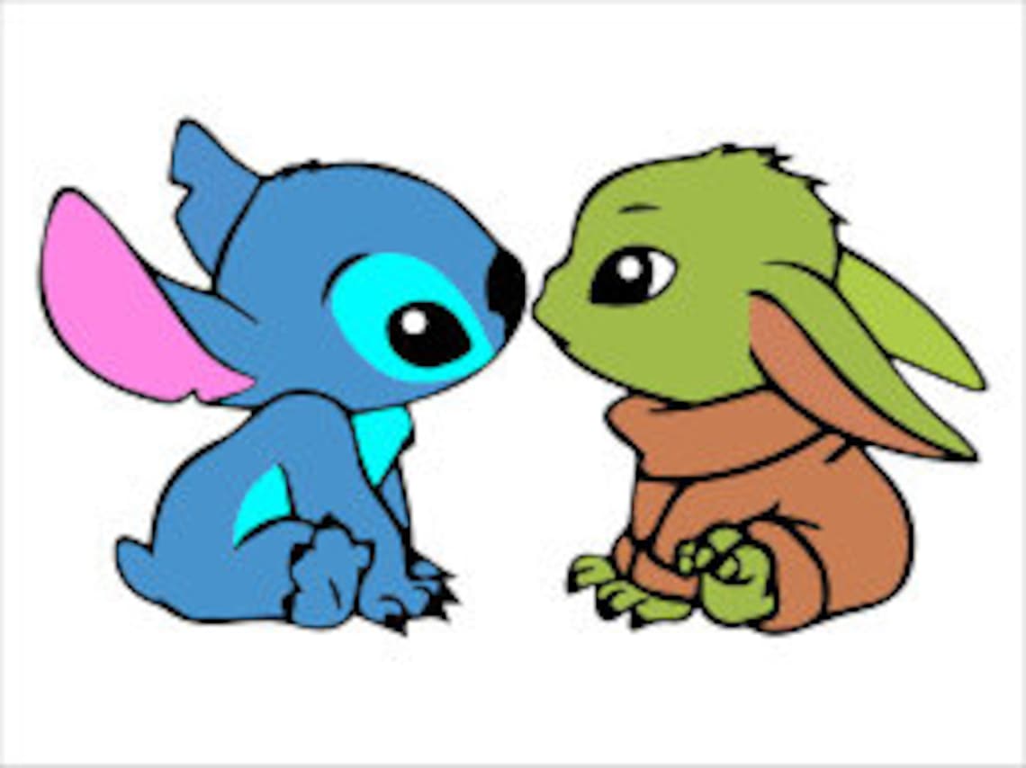 Download Stitch and Grogu Baby Svg 300 dpi Baby Grogu Disney Svg | Etsy