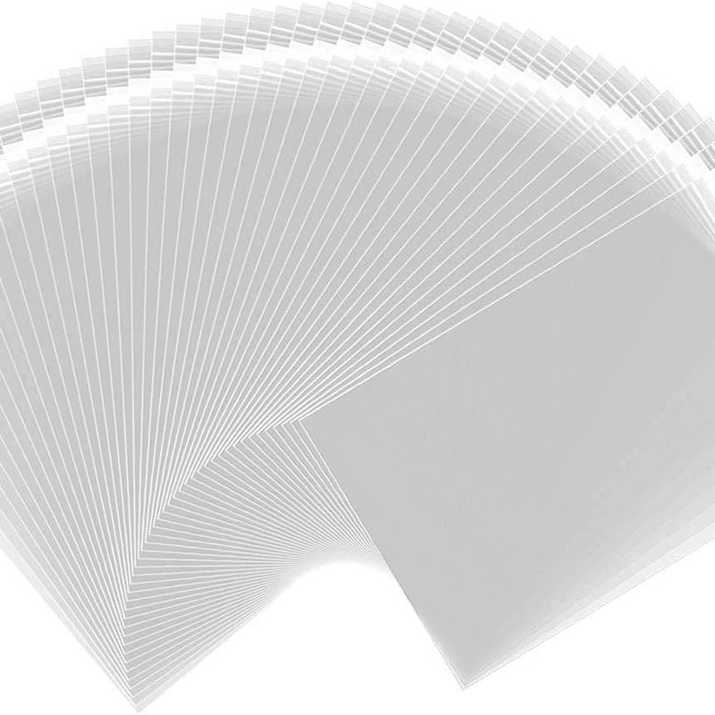 200 Clear Cello Bags 5 7/16 X 7 1/4 – Resealable Lip Adhesive For A7 Cards & Envelopes