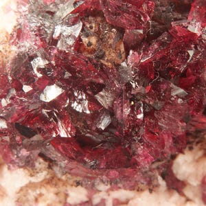 X ROSELITE, CALCITE Aghbar Mine Bou Azzer, Morocco