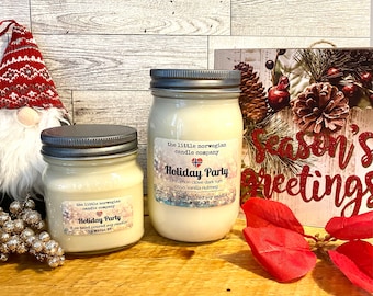 Spiked eggnog scented soy candle soy wax candle vanilla scented candle holiday gift holiday scented candle eggnog scented soy candle spiced