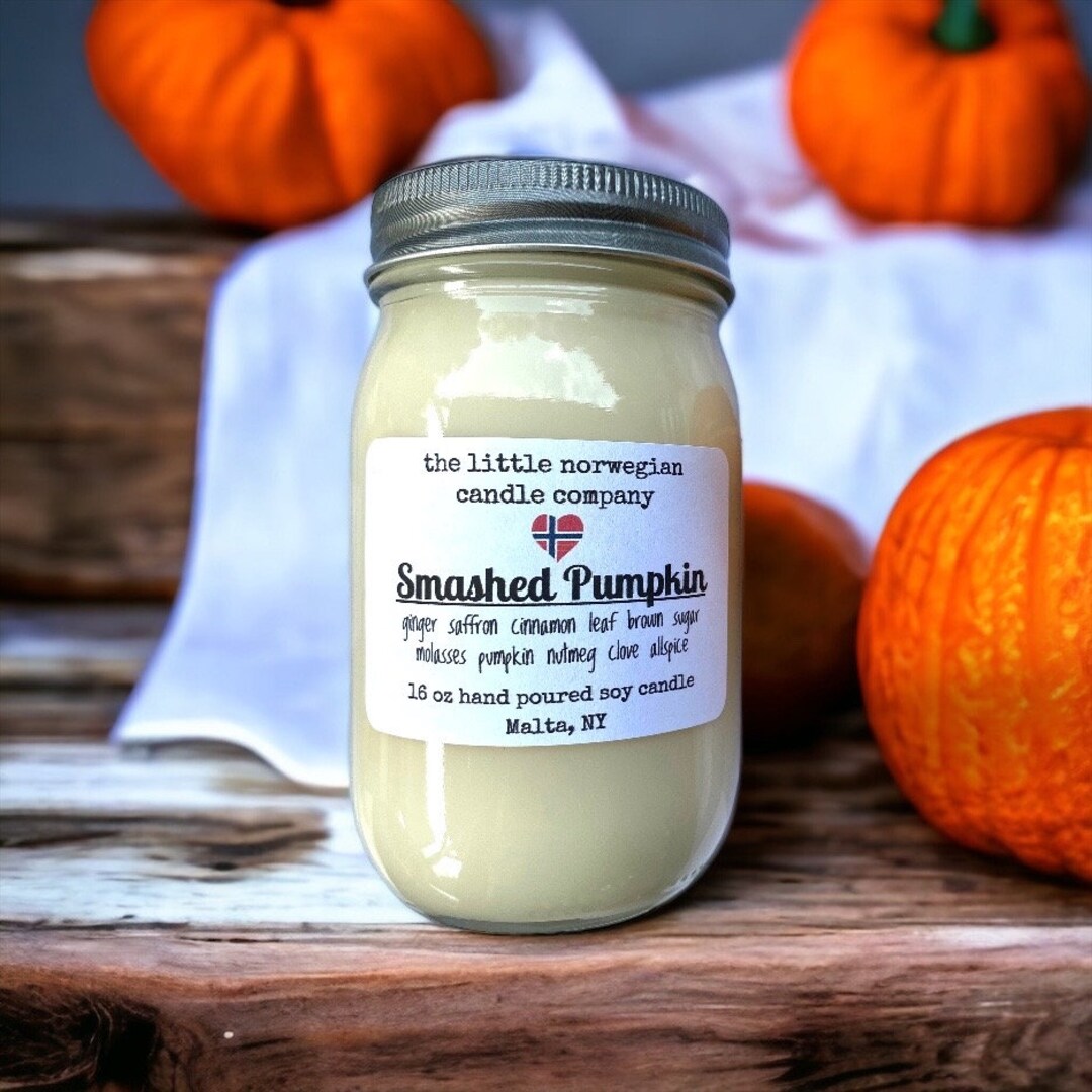 Pumpkin Scented Candle Fall Scented Candle Soy Candle Cinnamon Etsy