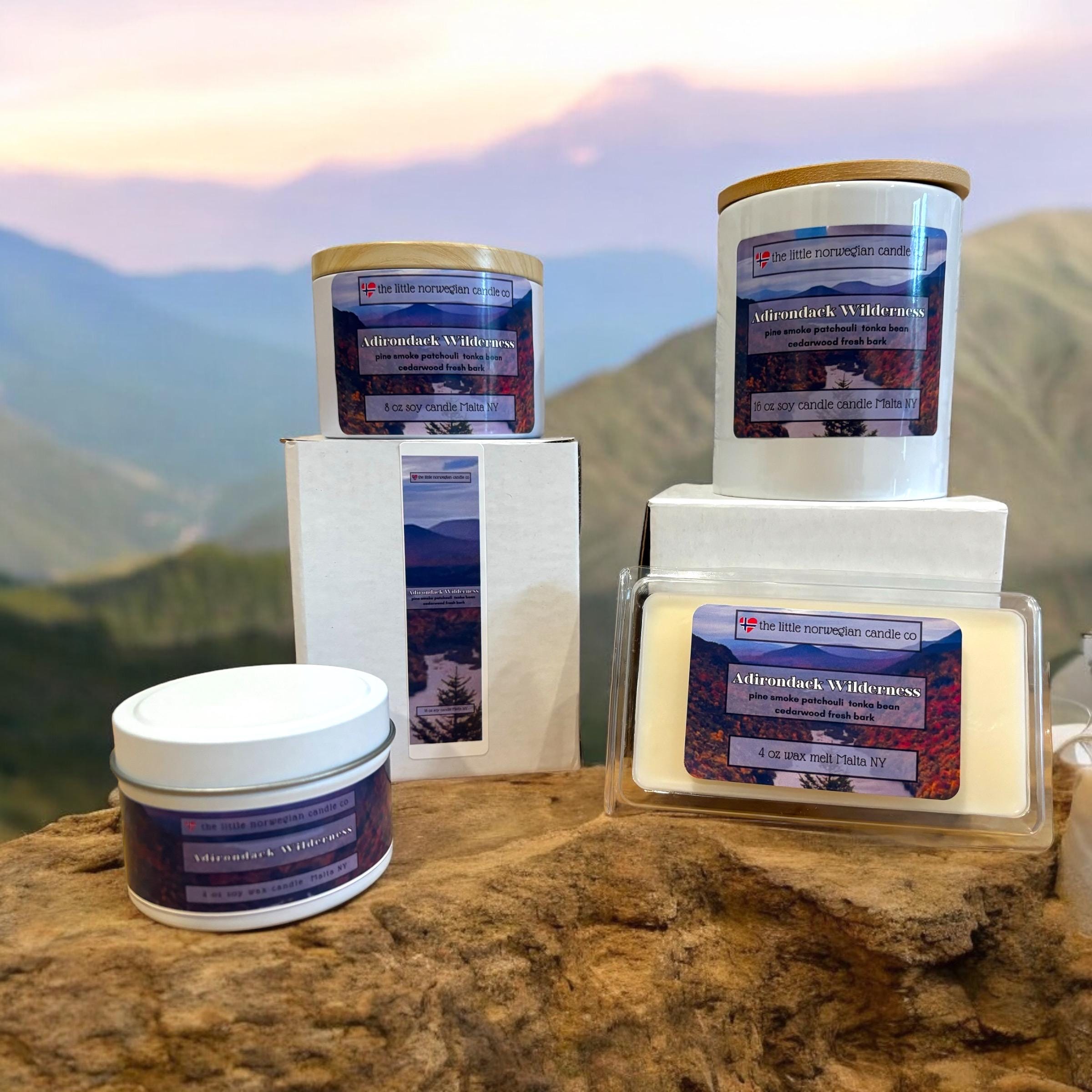 Adirondack Wilderness Smoke Scented Candle Soy Candle Tonka Bean Musk Scent Unisex Candle Adirondack Decor Hiking Gift ADK Gift Woodsy Etsy UK