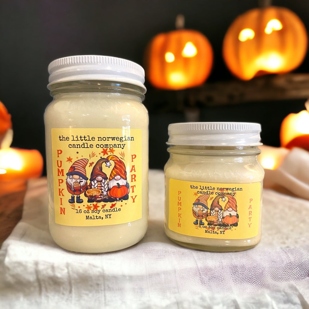 Pumpkin Scented Candle Fall Scented Candle Soy Candle Cinnamon Etsy