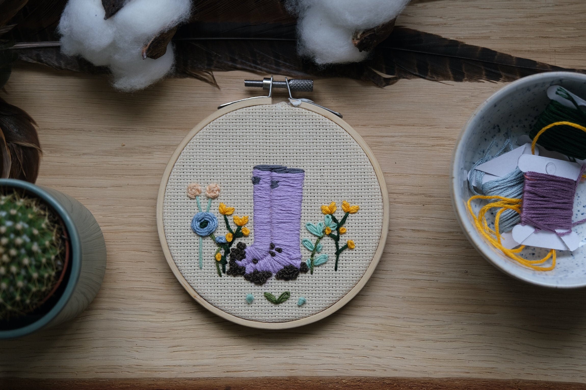 Broderie de Bottes Jardin