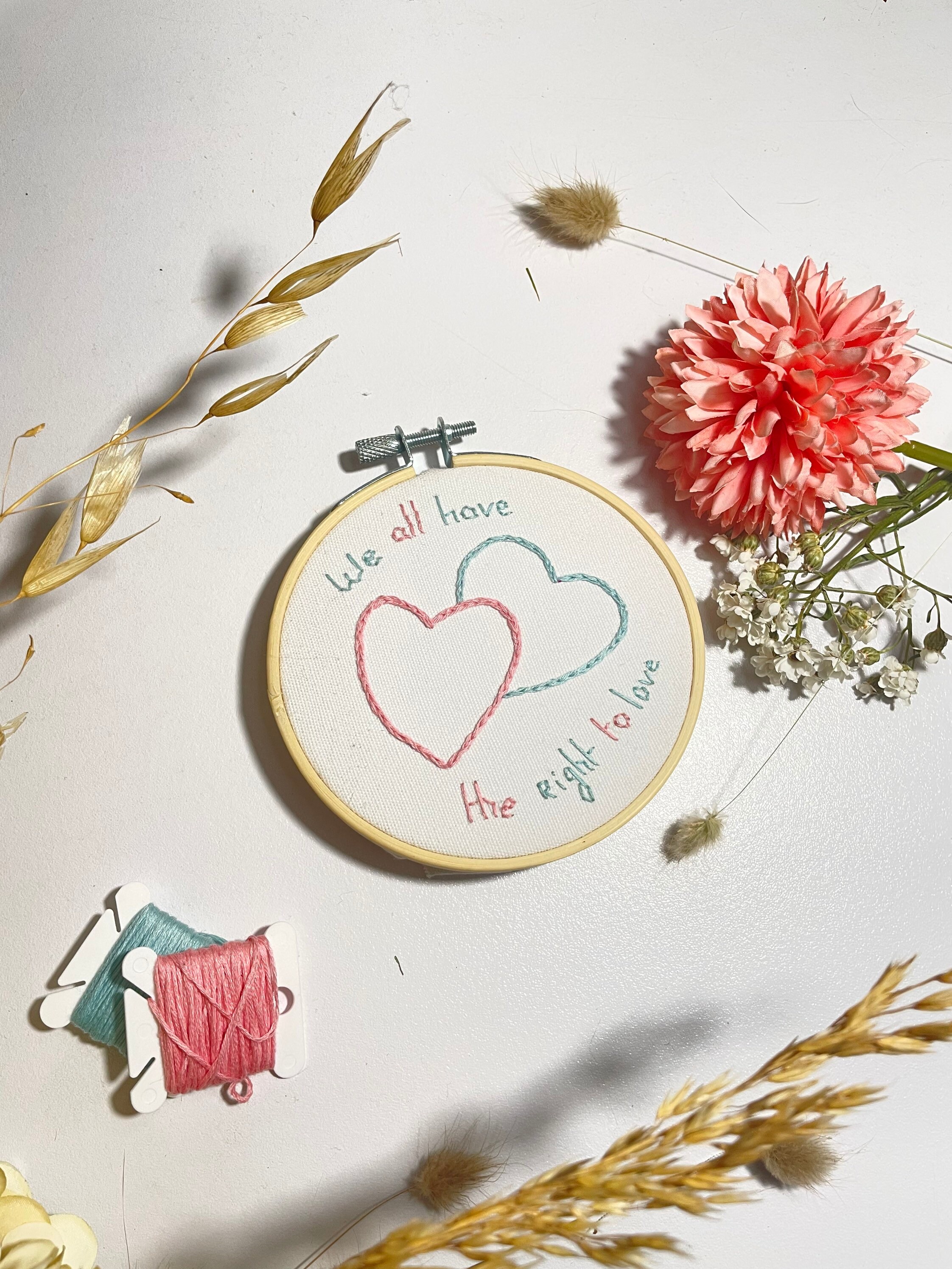 Broderie à Thème de La Saint-Valentin
