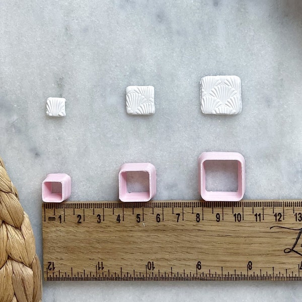 Rounded Square Polymer Clay Cutters | Polymer clay earrings | Metal clay | Air dry clay cutter