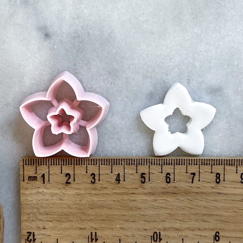 Star Flower Polymer Clay Cutters